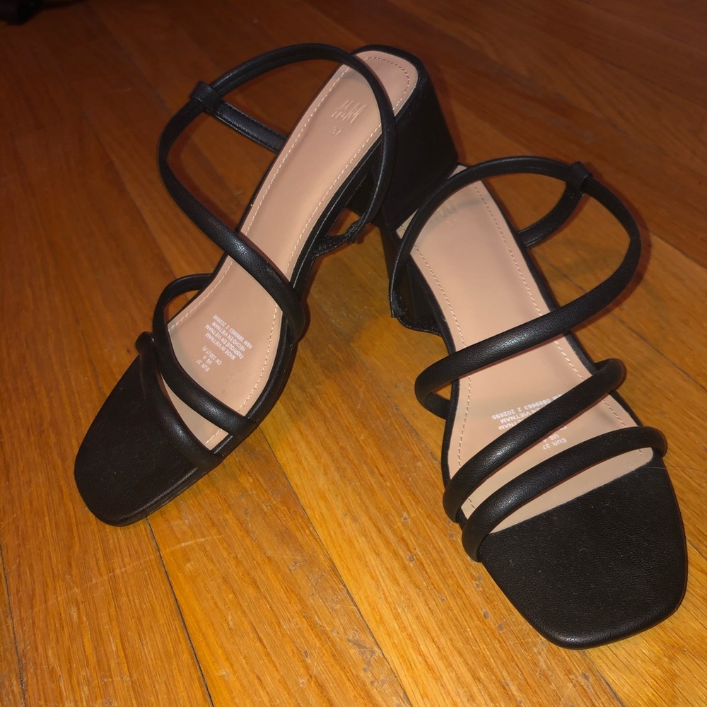 H&M Black Strappy Heels